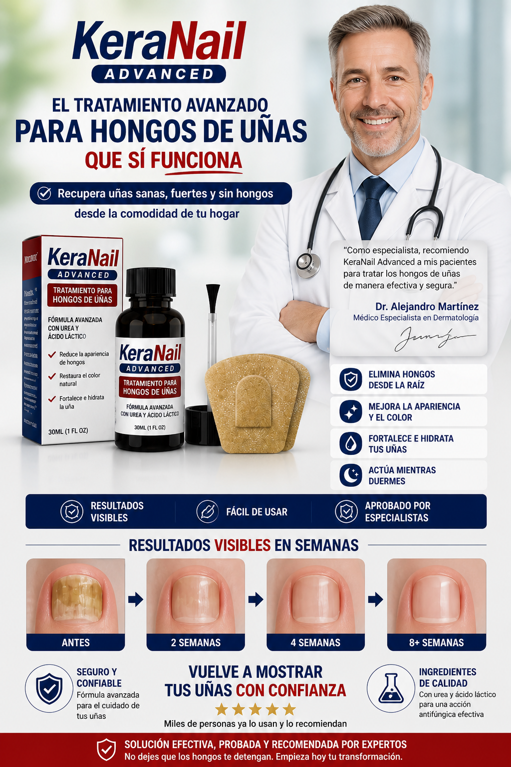 🛡️KeraNail Advanced Tratamiento para hongos de uñas✨