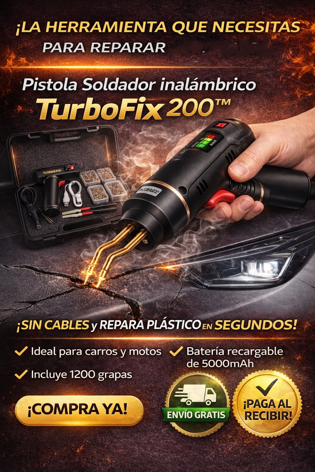 🔥Pistola Soldador inalámbrico TurboFix 200™💥