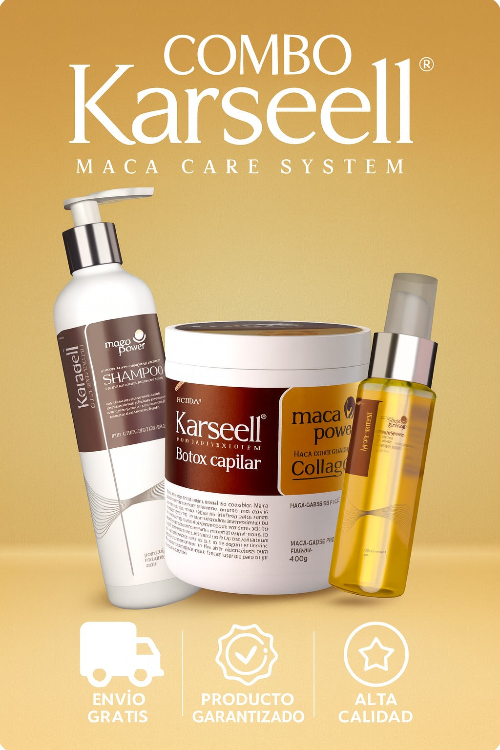 Mascarilla Karsell Premium Care – Hidratación de Lujo para el cabello