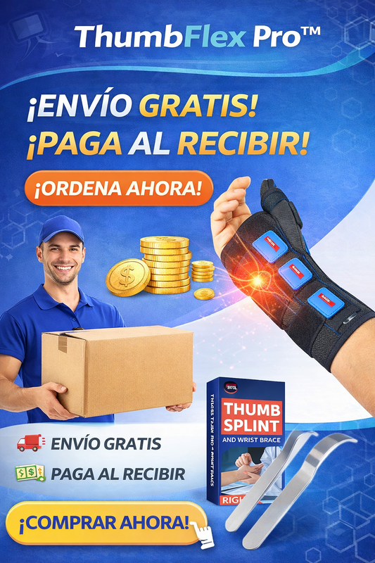 🩺ThumbFlex Pro™ – Soporte Ortopédico de Muñeca y Pulgar🔥💪