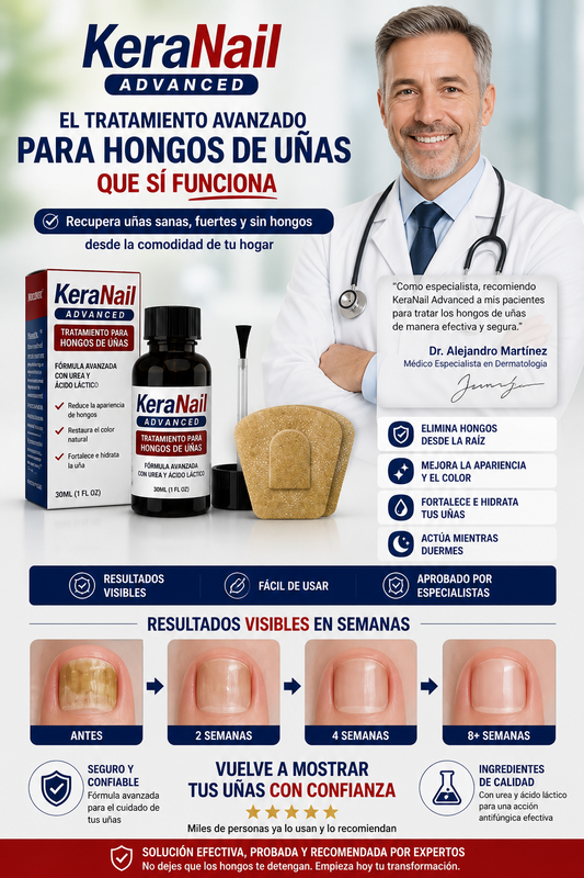🛡️KeraNail Advanced Tratamiento para hongos de uñas✨