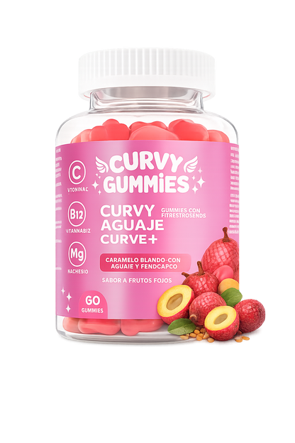 CURVY GUMMIES AGUAJE CURVE+✨ Más feminidad y confianza