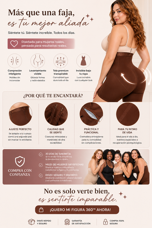 ✨ Figura 360™ | Faja Moldeadora Levanta Glúteos