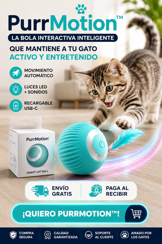 🐱⚡ PurrMotion™  La Bola Interactiva Inteligente para Gatos