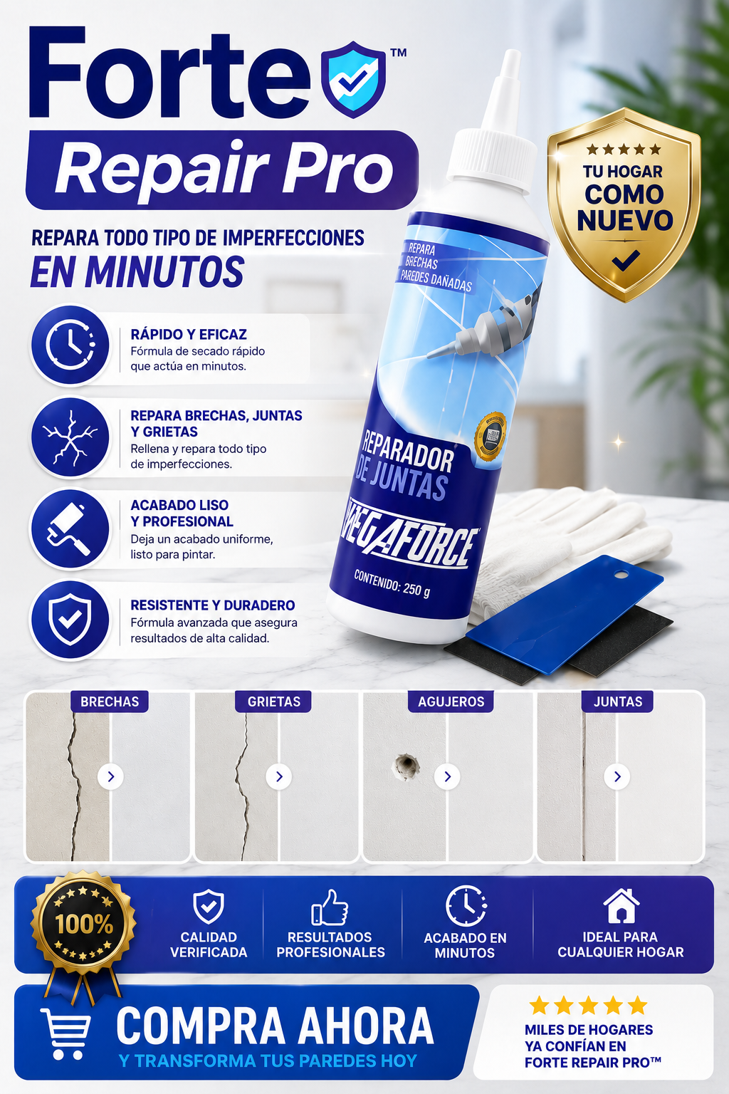 🛠️ Forte Repair Pro™ La solución multiusos que repara todo en tu hogar🎨