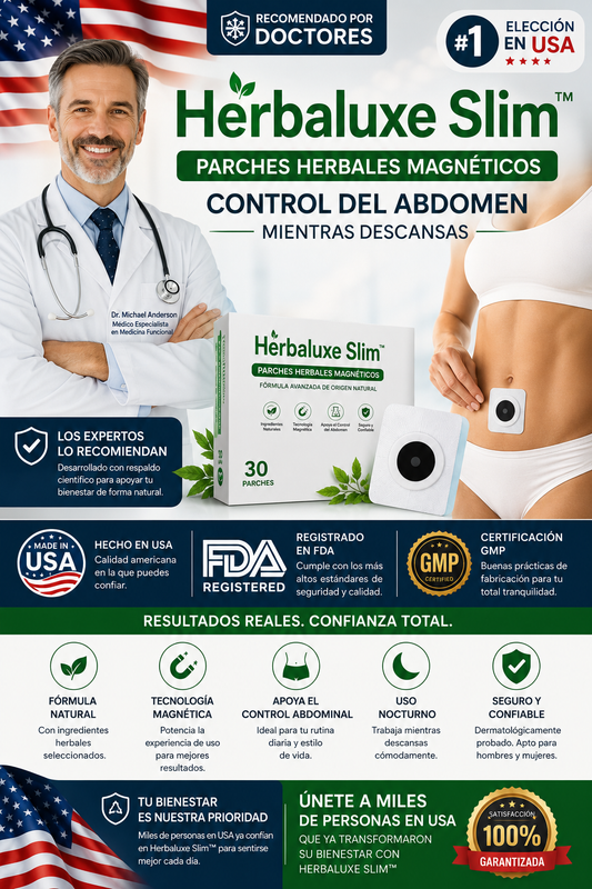 Herbaluxe Slim™ ✨ Parches Herbales Magnéticos para el Control del Abdomen ✨
